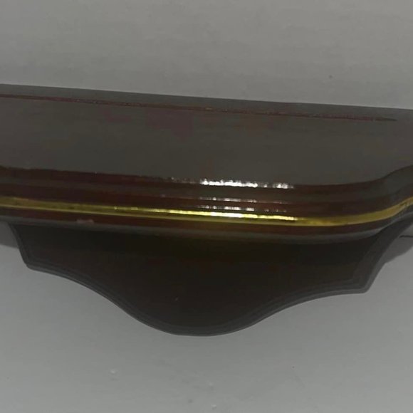 WALL SHELF Home Interiors and Gifts Cherry Wood ~Accent~ 10X5X5~ good condition - Picture 2 of 5